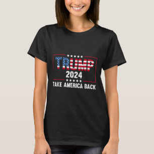 Donald Trump 2024 neemt Amerika terug Retro  T-shirt