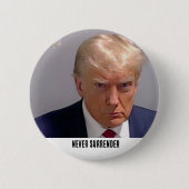 Donald Trump 2024 nooit overgeven Ronde Button 5,7 Cm (Voorkant)