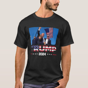Donald Trump 2024 overleefde schot op verkiezingsb T-shirt