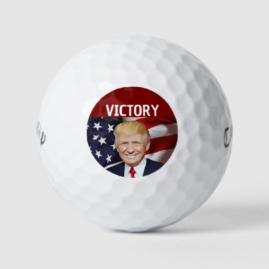 DONALD TRUMP 2024 OVERWINNING GOLFBALLEN (Voorkant)
