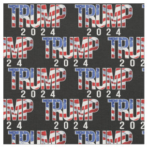 Donald Trump 2024 patriottisch patroon Stof