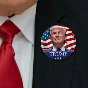 Donald Trump 2024 Pinback Ronde Button 5,7 Cm