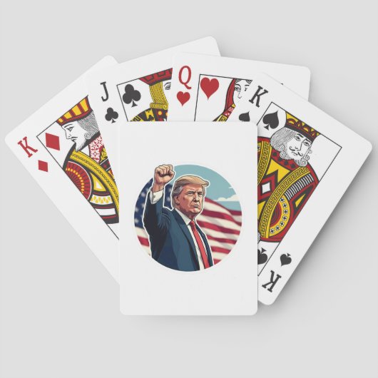Donald Trump 2024 Pokerkaarten (Achterkant)