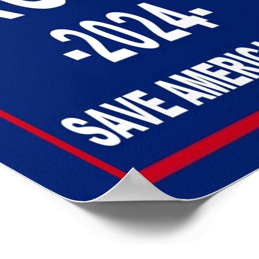 Donald Trump 2024 Poster (Hoek)