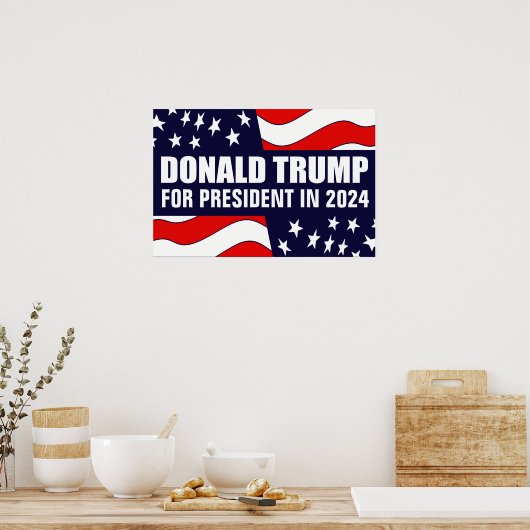 Donald Trump 2024 Poster (Keuken)