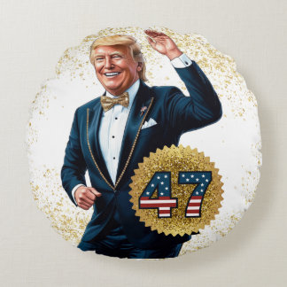 Donald Trump 2024 Presidential 47 Winnaar Rond Kussen