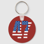 Donald Trump 2024 Presidential 47 Winnaar Sleutelhanger (Achterkant)