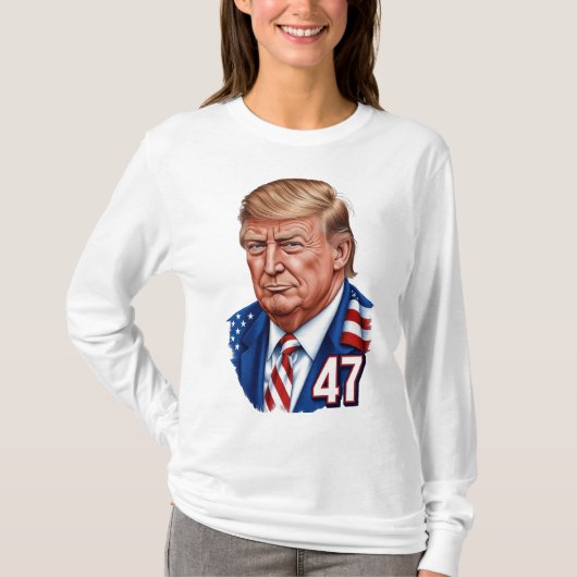 Donald Trump 2024 Presidential 47 Winnaar T-shirt (Voorkant)