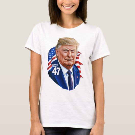 Donald Trump 2024 Presidential 47 Winnaar T-shirt (Voorkant)