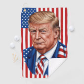Donald Trump 2024 Presidential 47 Winnaar - Vereni Golfhanddoek (Insitu)