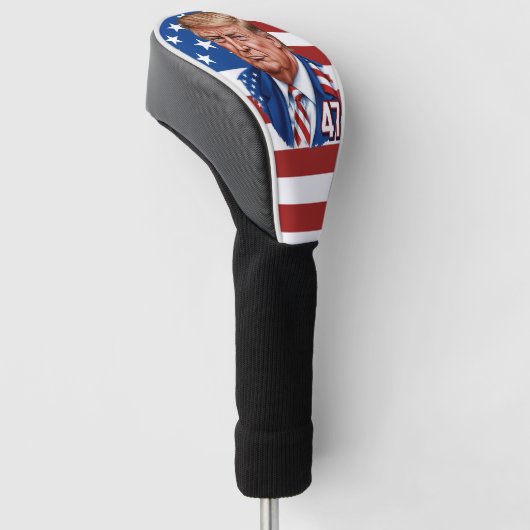 Donald Trump 2024 Presidential 47 Winnaar - Vereni Golfheadcover (Schuin)