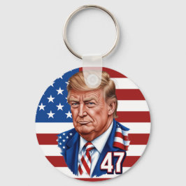 Donald Trump 2024 Presidential 47 Winnaar - Vereni Sleutelhanger