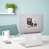 Donald Trump 2024 Presidential Strength Winning Sticker (Laptop op bureau)