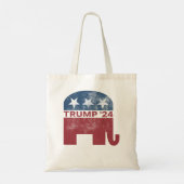 Donald Trump 2024 Pro Trump Republican Elephant VI Tote Bag (Achterkant)