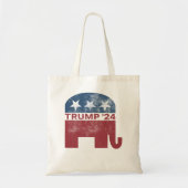 Donald Trump 2024 Pro Trump Republican Elephant VI Tote Bag (Voorkant)
