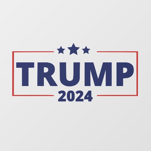 Donald Trump 2024 Raamsticker (Vel)