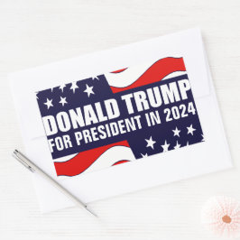 Donald Trump 2024 Rechthoekige Sticker