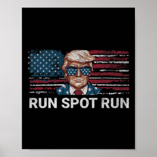 Donald Trump 2024 Ren Spot Ren Grappige Republikei Poster