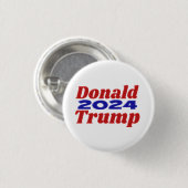 Donald Trump 2024 Ronde Button 3,2 Cm (Voorkant /achterkant)
