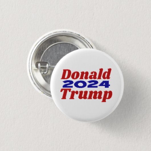 Donald Trump 2024 Ronde Button 3,2 Cm (Voorkant /achterkant)