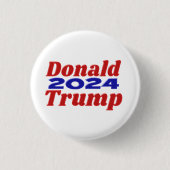 Donald Trump 2024 Ronde Button 3,2 Cm (Voorkant)