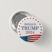 Donald Trump 2024 Ronde Button 3,2 Cm (Voorkant /achterkant)