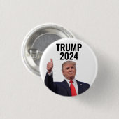 Donald Trump 2024 Ronde Button 3,2 Cm (Voorkant /achterkant)