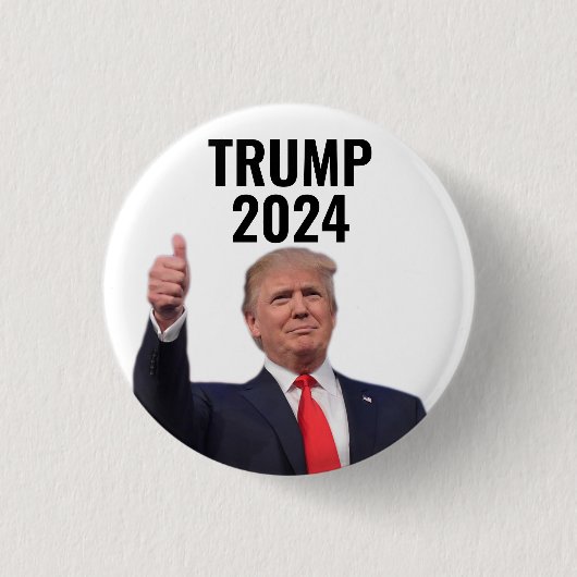 Donald Trump 2024 Ronde Button 3,2 Cm (Voorkant)