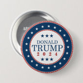 Donald Trump 2024 Ronde Button 7,6 Cm (Voorkant /achterkant)