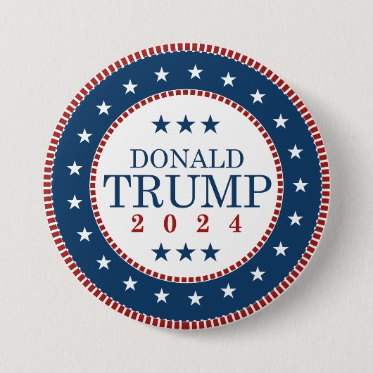Donald Trump 2024 Ronde Button 7,6 Cm (Voorkant)