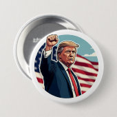 Donald Trump 2024 Ronde Button 7,6 Cm (Voorkant /achterkant)