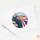 Donald Trump 2024 Ronde Sticker (Envelop)