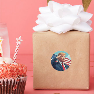 Donald Trump 2024 Ronde Sticker
