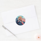 Donald Trump 2024 Ronde Sticker (Envelop)