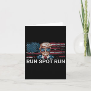 Donald Trump 2024 Run Spot Run Funny Republikeinse Kaart