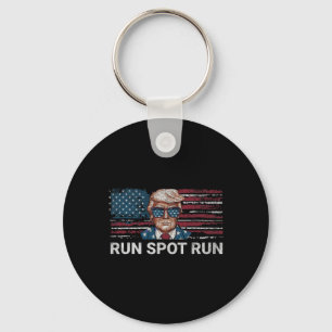 Donald Trump 2024 Run Spot Run Funny Republikeinse Sleutelhanger