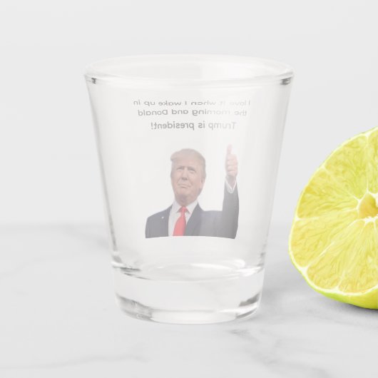 Donald Trump 2024 Shot Glas (Achterkant)