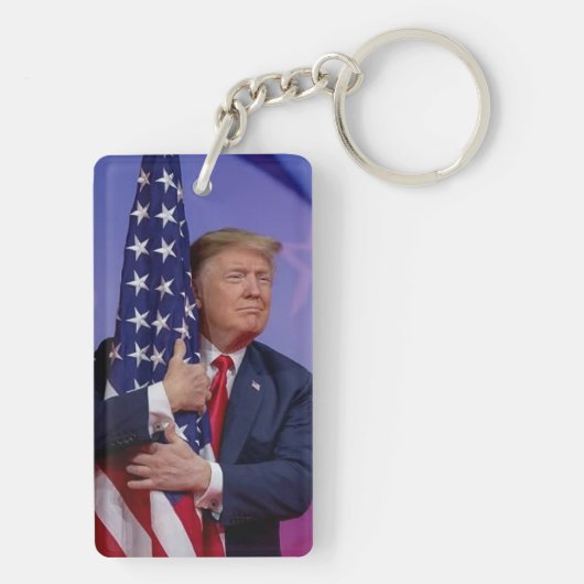 Donald Trump 2024 Sleutelhanger (achterkant)