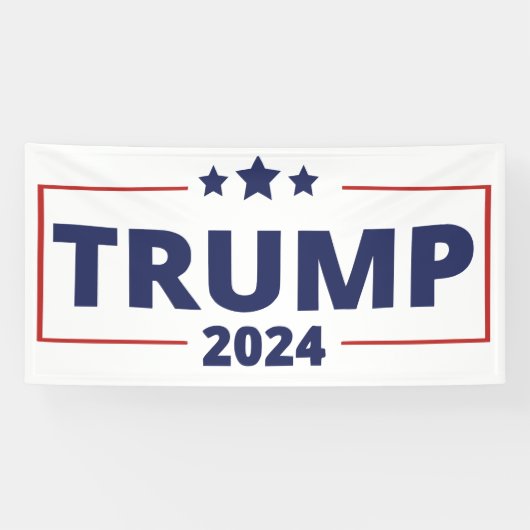 Donald Trump 2024 Spandoek (Horizontaal)