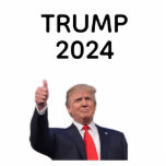 Donald Trump 2024 Staand Fotobeeldje<br><div class="desc">Ik hou ervan als ik 's ochtends wakker word en Donald Trump is president!</div>