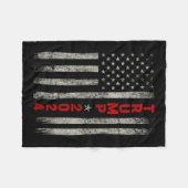 Donald Trump 2024 Take America Back American Flag Fleece Deken (Voorkant (Horizontaal))