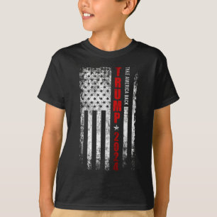 Donald Trump 2024 Take America Back American Flag T-shirt