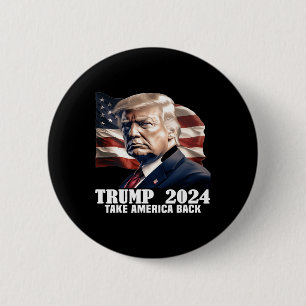 Donald Trump 2024 Take America terug Verkiezing -  Ronde Button 5,7 Cm