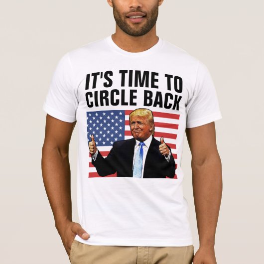 DONALD TRUMP 2024 TIJD AAN CIRCLE TERUG T-SHIRTS (Voorkant)