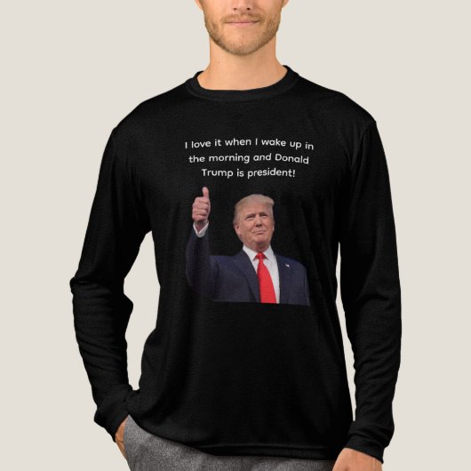 Donald Trump 2024 Tri-Blend Shirt (Voorkant volledig)