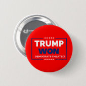 Donald Trump 2024 Trump won Ronde Button 5,7 Cm (Voorkant /achterkant)
