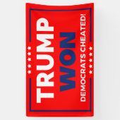 Donald Trump 2024 Trump won Spandoek (Verticaal)