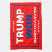 Donald Trump 2024 Trump won Theedoek (Verticaal)