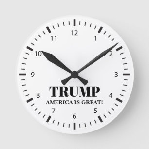 Donald Trump 2024 Verkiezing Amerika Is Groot Ronde Klok