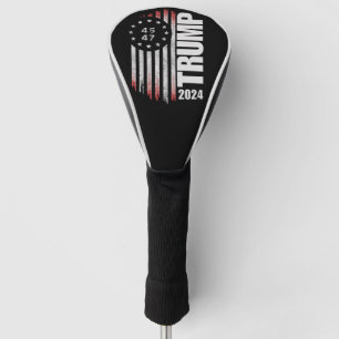 Donald Trump 2024 Verkiezing Stem 45 47 Amerikaans Golfheadcover